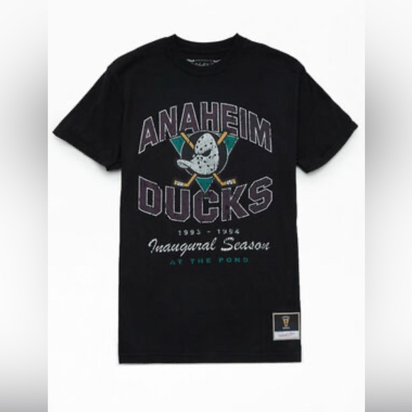 Mitchell & Ness Anaheim Ducks Inaugural Season T-Shirt - Picture 1 of 6